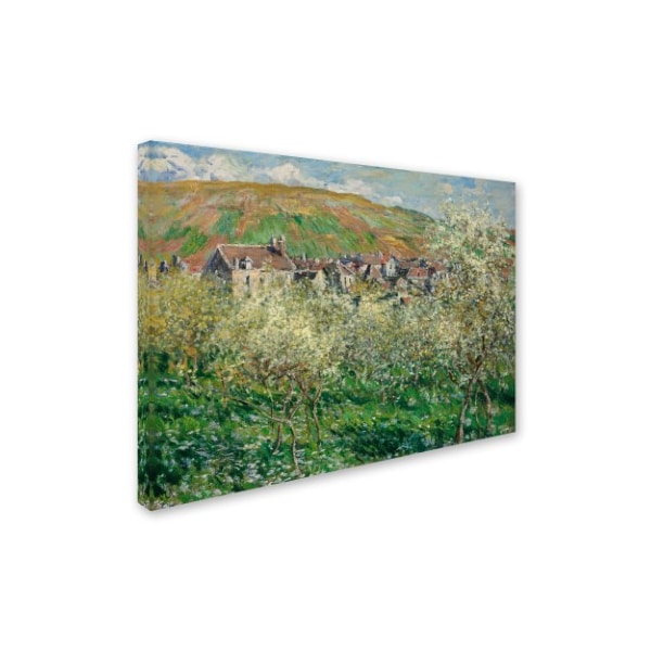 Monet 'Flowering Plum Trees' Canvas Art,14x19